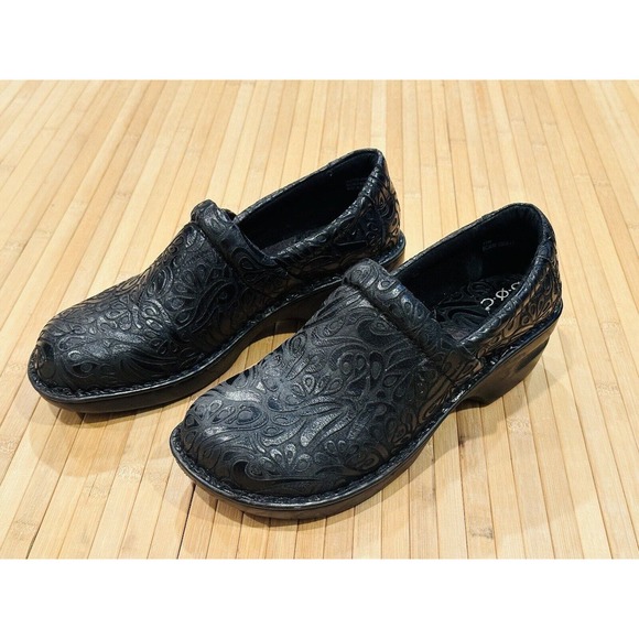 BOC Born Concept Peggy Paisley Gray Black Professional Clogs Women’s Sz 11 W - Picture 3 of 12